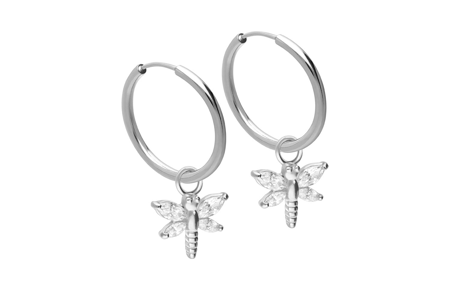 Chirurgenstahl Ohrclicker Creolen LIBELLE von Piercingline